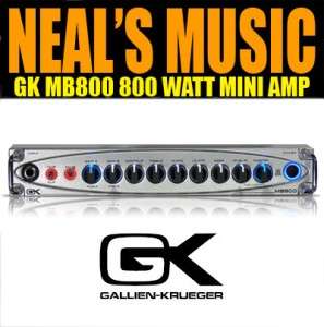 GALLIEN KRUEGER GK MB800 MB 800 WATT MINI TRAVEL AMP NEW  