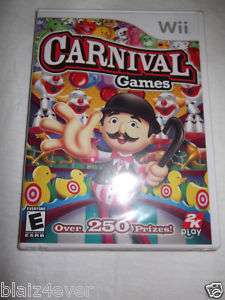 BRAND NEW Sealed Carnival Games (Wii, 2007)  