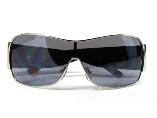   Triple Crown Gangster Metal Shield Mens Designer Sunglasses  