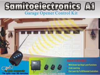 gate garage door opener + 3 remote control  