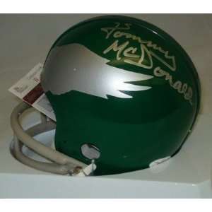 Signed Tommy McDonald Mini Helmet   Riddell JSA   Autographed NFL Mini 