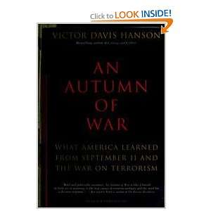   From September 11 And The War On Terrorism Victor Davis Hanson Books