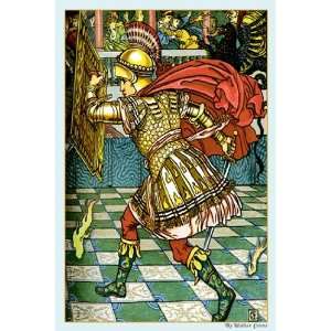   Yellow Dwarf   Battle   Poster by Walter Crane (12x18)