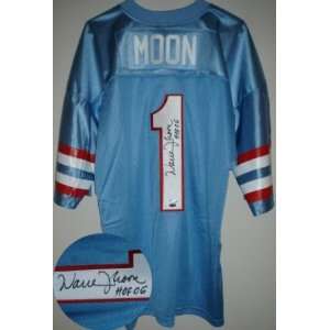 Warren Moon Signed HOF 06 Houston Oilers Jersey