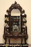 Victorian Carved Etagere or Curio Display  