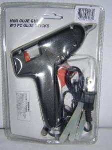 Mini Glue Gun With 3 Glue Sticks (NIP) Gr8 for Crafts  