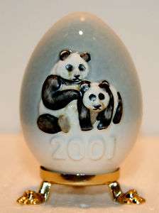 Goebel Hummel 2001 Annual Porcelain Egg Germany w/Box  