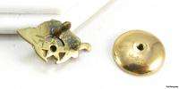 SHRINERS 14k Gold Diamond Scimitar Crescent Masonic PIN  