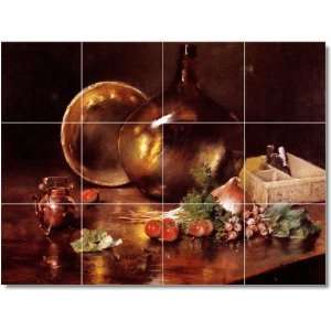 William Chase Still Life Wall Tile Mural 27  36x48 using (12) 12x12 