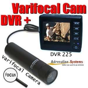  DVR 225 + Varifocal Helmet Camera   Digital Recorder with 