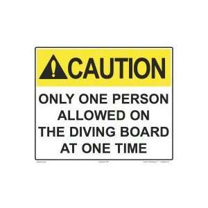  Sign Caution Diving Board Warning 8018Wa1210E