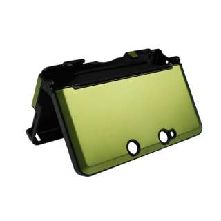 For Nintendo 3DS Case Cover Plastic Metal Shell Green  