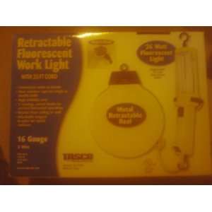  Tasco Retarctable Flourescent Work Light with 25 Ft Cord 