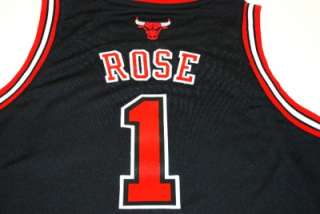   Bulls Derrick Rose Youth 2012 Swingman/Stitched Alternate Black Jersey
