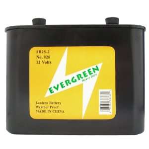  Evergreen   12V Carbon Zinc Lantern Battery   Threaded 