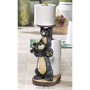  Bear Figurine Toilet Paper Holder 