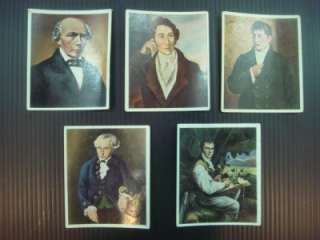 cards Poets Uhland, Weber, Fichte, Philosopher Kant Humboldt  