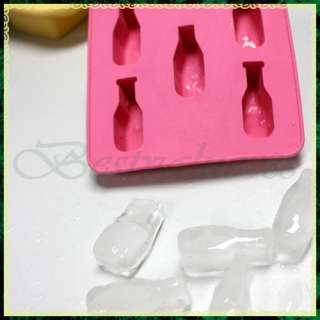 Mini Bottles Shapes Silicone Ice Cube Tray Mold Mould  