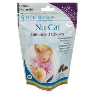  4 Pack Nu Cat Bite Sized 60 Chews   240 chews Pet 