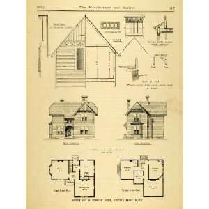   Floor Plans Architecture   Original Halftone Print