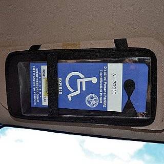 Sun Visor Handicapped Parking Space Drivers Placard Holder Device by 