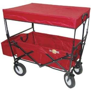   On the Edge 900124 Red Folding Utility Wagon With Handle Automotive