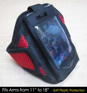 RED Running Sport ARMBAND Gym Holder for iPhone 4  