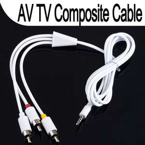 5mm Video AV TV Composite Cable for Apple iPod Video Touch Nano 