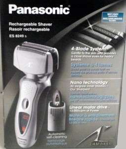   ARC 4 BLADE RECHARGEABLE SHAVER VORTEX CLEANING ES 8249 S  