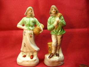 Matched Pair Figurines Occupied Japan Man & Woman  