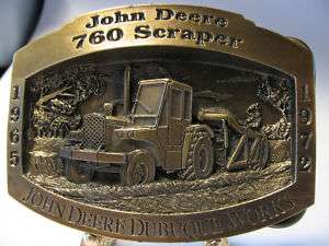 John Deere Dubuque 760 Scraper Tractor Belt Buckle jd  