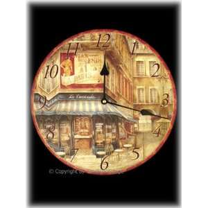  French Bistro Country Cafe Wall Clock / Kitchen Decor 