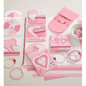  Valentine Friendship Bracelet Making Kit with Scrapbook 