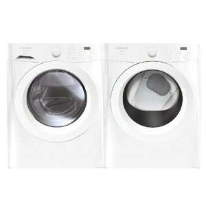  Frigidaire Affinity White Front Load Washer & Gas Dryer 