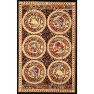  Fruit Rug 53x83 Black/brown