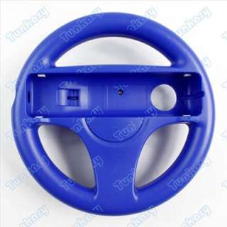 New Steering Wheel for Wii Mario Kart Racing Game Blue  