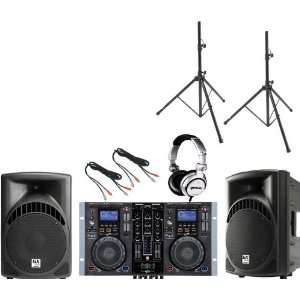  Gemini CDM 3700G / RS 410 DJ Package Musical Instruments