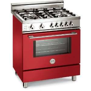   30 Pro Style Dual Fuel Range with 4 Burners   Red Appliances