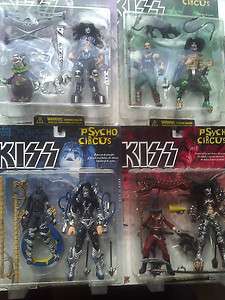 KISS Psycho Circus Figurines set of 4 Gene Ace Unopened Dolls New ego 