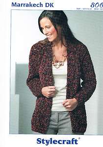 Knitting Pattern ~ Stylecraft 8062 ~ ladies DK jacket to fit up to 47 