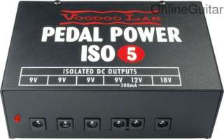 NEW VOODOO LAB PEDAL POWER ISO 5 EFFECTS PEDAL POWER SUPPLY FREE 