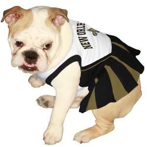   Orleans Saints Black Old Gold Pet Cheerleader Dress