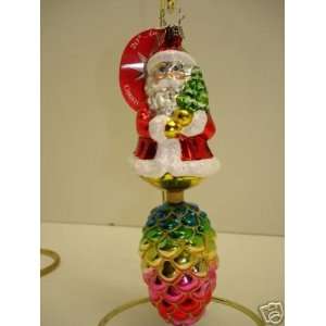 Christopher Radko 6.5 Cone Ranger Santa Ornament