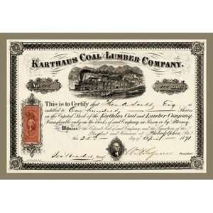  Karthus Coal and Lumber Company   12x18 Framed Print in 