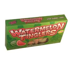 Gummy Zone Watermelon Tinglers Sour Gummy Candy 4.4 Ounce Concession 