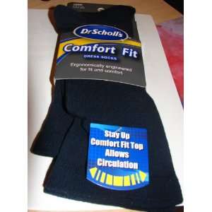 Dr. Scholls Comfort Fit Crew Dress Socks   Fits 7 12 Shoe Size