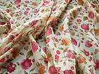 Soft Organza Crinkle with Sm Floral Semi Sheer Drapery Fabric 54 Wide 