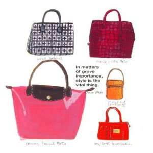  Handbags, Handbags & Purses Note Card, 5.25x5.25