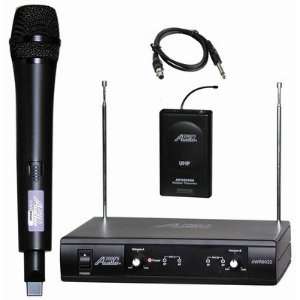  Audio2000S VHF 2 Channel Wireless System with One Handheld 