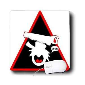   handsaw triangle 3 for dark backgrounds   Mouse Pads Electronics